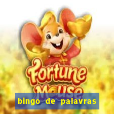 bingo de palavras cha de bebe